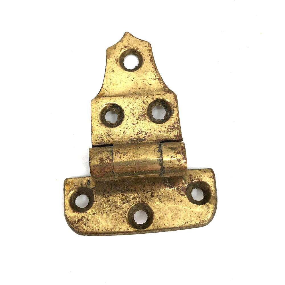 Vintage Solid Brass 3/8 Offset Icebox Authentic Hinges